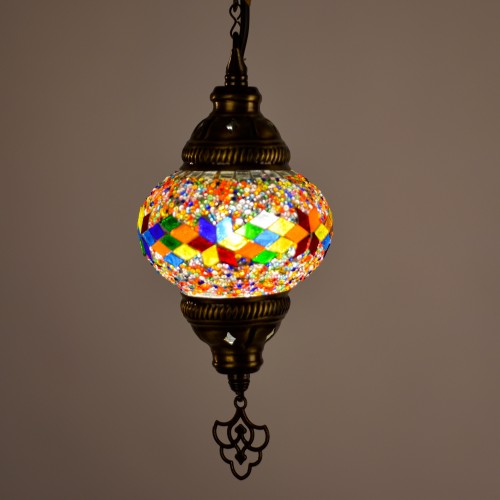 Authentic Single Ceiling Pendant Chandelier Mosaic Lamp